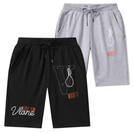 2024 MENM MANDAL FASHION VLONE PANTS كرة السلة للرياضات الشورتات المصممة للياقة البدنية شورتات الصيف تنفس سراويل شاطئ القطن النقي متعدد الاستخدامات للنساء