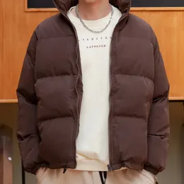 Homens Down Parkas LAPPSTER Homens Harajuku Quente Bolha Casaco Jaqueta de Inverno Streetwear Sólido Preto Parkas Homem Coreano Moda Puffer Jaquetas Casacos 231010