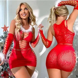 Sexy Set Hot Sexy Lingerie Women Porn Bodystockings Christmas Dress Fishnet Bodysuit Crothless Underwear Pornstar Erotic Sex Set 230808