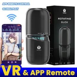 Masturbatori GALAKU Bluetooth Completamente automatico Orale Vagina Masturbatore maschile Pompino Figa Macchina del sesso APP Tazza per masturbazione Giocattoli sexy per uomini 231010