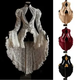 Tema Kostüm Cadılar Bayramı Vintage Ortaçağ Rönesans Cosplay Comes Crown Women Gotik Dantel Bandaj Siyah Fantezi Elbise Maxi Elbise Vestidos Q231010