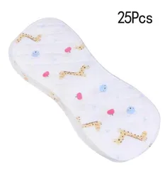 25pcs Reusable Infant Cloth Diapers Soft Peanut Shaped 3layer Insert Baby Nappy Use Water Absorbent Breathable Diaper6920936