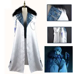 Genshin Impact Fatui Cosplay Cloak Ax Childe Tartaglia Scarf Halloween Clothes Uniform Harbinger Cosplay Cloakcosplay