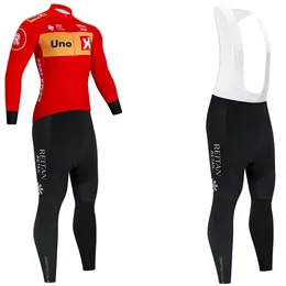 2024 uno Team Cycling JERSEY Lätzchen Hosenanzug Männer Frauen Ropa Clclismo ITALIA Pro Thermal Fleece FAHRRADJACKE Maillot Kleidung