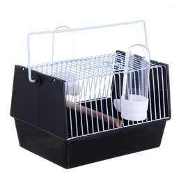 Outros suprimentos de pássaros Birdcage Gaiolas Papagaios Outing Parrot Cage Handle Pet Net Plástico Transporte Viagem Drop Delivery Home Garden Otnrx