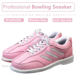 Scarpe da bowling da bowling femminile da bowling professionista sneaker da bowling da bowling Ladies Lace-Up Leather Training istruttori 35-40 231009