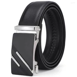 Gürtel für Männer Hohe Qualität Designer Taille Strap Männlich Gürtel Luxry Marke Jungen Leder Schwarz Braun 3,5 cm