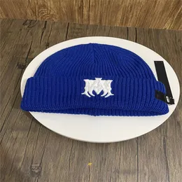 2023 outono/inverno chapéu de malha grande marca designer gorro/bonés de crânio chapéu empilhado baotou logotipo carta com nervuras chapéu de lã