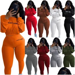 Women'S Tracksuits Designer Women Plus Size 3Xl Pit Strip Letter Embroidery Two Piece Set Jogging Suit Drop Delivery Apparel Womens C Dhnai