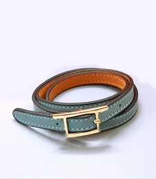 高級ブランドJewerlry Behapi Real Leather Colier Bracelet for Women Multicolor Cuff8594957