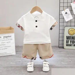 Baby Rompers Ustaw ubrania dla dzieci chłopiec nowy romper bawełna noworodka dla dzieci designerskie niemowlę skokowe ubrania dostawa upuszcza