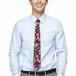 Laços Ditsy Gravata Floral Bonito Flores Imprimir Novidade Casual Pescoço Para Homens Mulheres Festa de Casamento Colar Design Gravata Acessórios