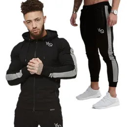 2018 män sätter mode långärmad smala män kostymer hoodies tracksuit tröja tvåstycken byxor manliga jacka byxor mäns c281w