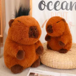 Plush Dolls Kawaii Cartoon Chubby Capybara Toy Realistic Stuffed Animal Pillow Fluffy Plushies Doll Soft Kids Toys Gifts 2535cm 231009