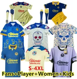S-4XL 2023 24fans Player Liga MX Club America Soccer Jerseys R.Martinez Giovani F.vinas Home Away 3rd Training 2023 24 Football Men and Women Shirt