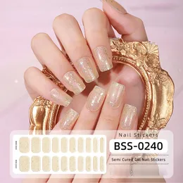 Nagelklistermärke Shiny Design Full Beauty Stickers för naglar Dekaler Vanliga klistermärken Kvinnor Salong Nagelkonst