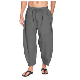 Мужские брюки-шаровары, мужская уличная одежда, закрытые джоггеры, хлопковые повседневные брюки, пляжные 231009