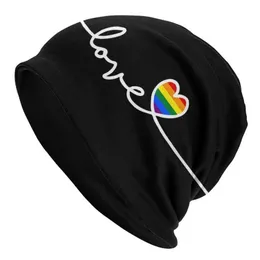 Beretti LGBT Love Pride Rainbow Caps Casual Street Skullies Berregne Cappello Maschio per adulti Summer Caldo Dual-Uso Knit224B