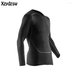 Men's Thermal Underwear Mens Clothing Warm Fast-Dry Technology Surface Elastic Force Long Johns Compression Riding John For Man