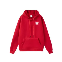 Польша Mens Leisure Sport Sweaters Hoodies Дизайнерский классический свитер раскрашенного пуловер