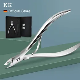 Tesoura de cutícula KK Cuticle Nipper Nail Clippers Tesoura de aço inoxidável removedor de pele morta Cortadores de pedicure Manicure Pusher Tool Trimmer Tweezer 231007