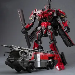 変換玩具ロボットbaiwei 18cm変換玩具少年TW-1024消防車トラックKO SS61映画シリーズアクションフィギュアロボットカーモデルTW-1022 231009