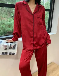 2023 Yeni Kırmızı Kadın Pijama Seti Kadın Desiger Pijamas Pijamas Navidad Pijamas Mujer Noel Hediyesi
