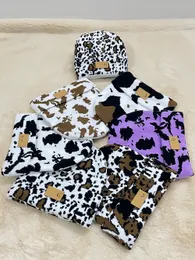 Designer Berretto invernale lavorato a maglia Cappello di lana Donna Strisce di latte Maglia grossa spessa e calda Berretti per bambini Cappelli Cappellini per cappelli genitoriali femminili Cappello genitore-bambino