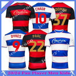 2023 2024 Queens Park L.Dykes C.Willock Soccer Jerseys Home Away 23 24 Bobby Zamora Football Shirts T.Roberts A.Adomah M.Bonne Stol Men Football Shirt