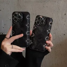 Top Leather New Designer Phone Case для iPhone 15 Pro Max 14 13 12 11 15promax L модная печатная плата