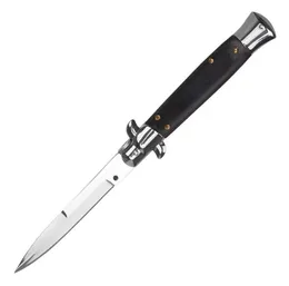 9 Inch ACK Godfather Stiletto Mafia Horizontal Folding knife Classical Automatic Pocket knives Outdoor Portable Auto EDC Tools Tactical Hunting Knife