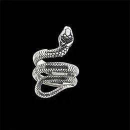 1 Stück Weltweiter Tierschlangenring 316L Edelstahlband Party Modeschmuck Cobra Cool ring334H
