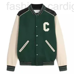 Giacche da uomo firmate 2021 High Street Giacca casual Patchwork in pelle Grande Lettera Baseball Harajuku Stand Collare Bomber Coppia Cappotto DWDK