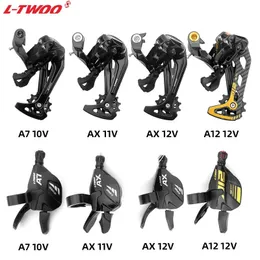 Desviadores de bicicleta LTWOO 9V 10V 11V 12 Speed Trigger Groupset A5 A7 AX AT11 AT12 Shifter 1X9S 1x10S Switches Compatível SRAM SHIMANO 231010