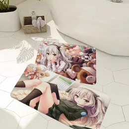 Tappeti Anime giapponesi GIRLS e PANZER Tappetino Bagno Decorazione della camera dei bambini Balcone Zerbino antiscivolo Soggiorno Tappeto di benvenuto 231010