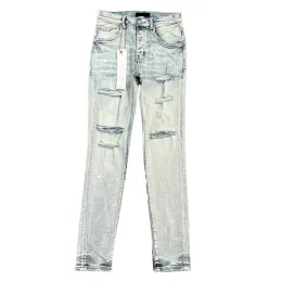 Designer Polar Summer Fall Fashion High Street Go Out Jeans Pantaloni in denim con fantasia elasticizzata traspirante per uomo e donna