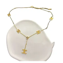 Necklace CLNE Designer Luxury Fashion WomenTitanium Steel Color Retention New Simple And Adjustable Necklace