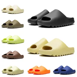 Tasarımcı Slaytlar Kemik Çöl Kum İzleyicileri Kadın Plaj Sandaletleri Erkekler Kauçuk Slayt Reçinesi Mineral Mavi Ayakkabı