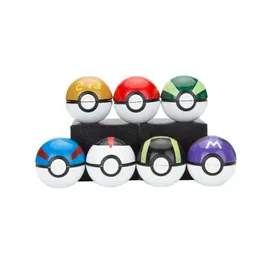 Smerigliatrice per tabacco Fairy Ball da 55 mm 3 parti Pokeball Smerigliatrice per erbe in lega di zinco Metallo Smerigliatrice a mano per fumatori Set di smerigliatrice per spezie Regalo per uomo Accessori per tabacco con scatola