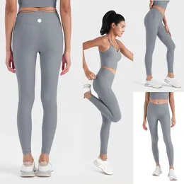 LU-1523 Kobiety prowadzące ćwiczenia fitness legginsy Wysokie stanowe spodnie jogi