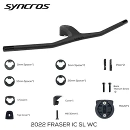 Cykelgrupper Syncros Fraser IC SL WC för Sparks Frame 740mm 20 Full kolfiber Integrerad cockpit MTB -styrskruvar 231010