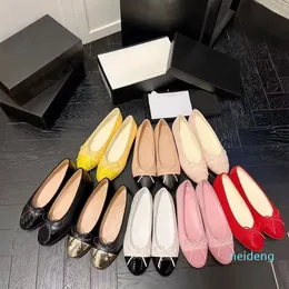 Ballet Flat Leather shoes designer woman loafers womans flat shoes size 35-42 Casual Shoes Wedding Party Luxury Velvet Seasonal