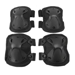 Łokciowe kolano 4pcs/set wojskowy taktyczne podkładki kolanowe armia Airsoft Paintball Hunting Protection Elbow Pads War Game Protector Knee Pads Gear 231010