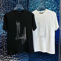 Designer Mens T-shirt Casual Summer Man Femme Tendance Tees Lettre Broderie Classique Manches Courtes Tshirt Top Luxe Hommes Supérieur Q268V