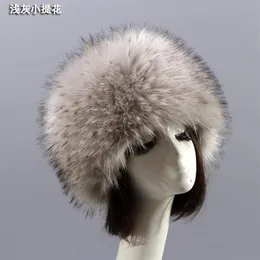 2020 mann Frauen Pelz Hüte Verdicken Warme Pelzigen Faux Pelz Flache Top Caps Winter Russische Casual Luxus Skullies Beanie ZKG33260H