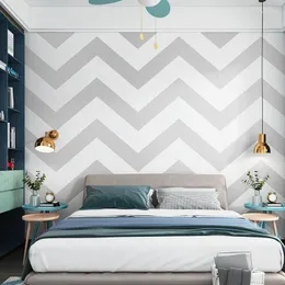 Bakgrundsbilder vågiga mönster tapeter nordisk stil geometrisk hipster enkel vardagsrum sovrum grå ljus bakgrund