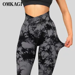 Yoga outfit omkagi fitness legging kvinna push up workout sport booty legging scrunch rumpa kvinnliga gym sömlösa byxor 231010