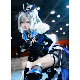 Honkai Star Rail Sier Wolf CosplayコスチュームウィッグゲームユニフォームグラスイヤリングStellaron Hunters Hacker Halloween Party Womencosplay