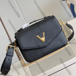 12a helt ny spegelkvalitetsdesigner Small Oxford Messenger väskor 22 cm kvinnors äkta läderflikväska Luxurys handväskor svart handväska crossbody axel remslåda väska