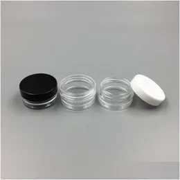 Packing Bottles Wholesale 1Ml/1G Plastic Empty Jar Cosmetic Sample Clear Pot Acrylic Make-Up Eyeshadow Lip Balm Nail Art Piece Conta Dh3Kr
